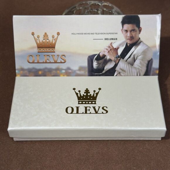 OLEVS Women’s Quartz Watch Black Dial Two-Tone Stainless Steel Date Day 5567L - Picture 12 of 12